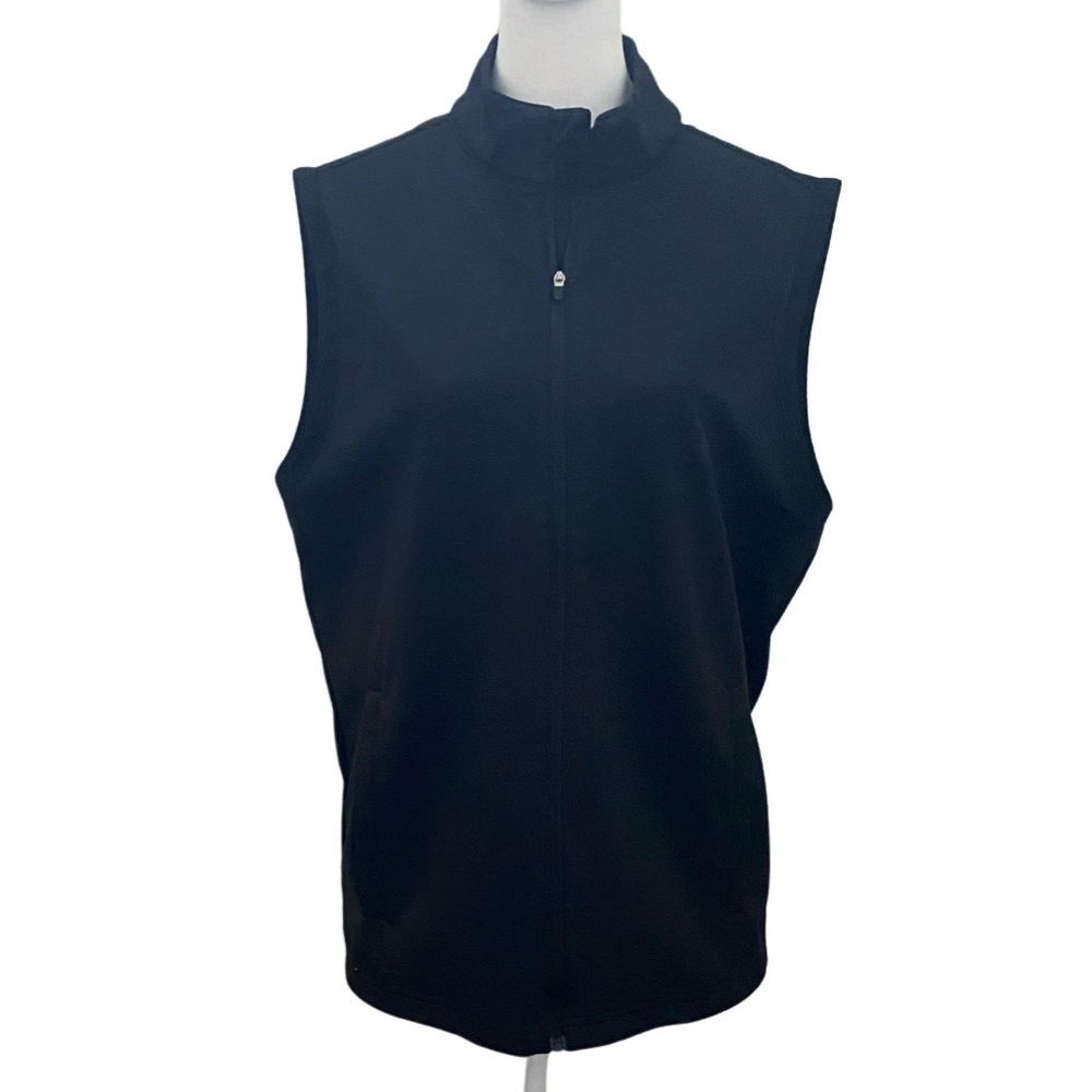 Slazenger Black Golf Vest. Size S. Adjustable. Zip Pockets.